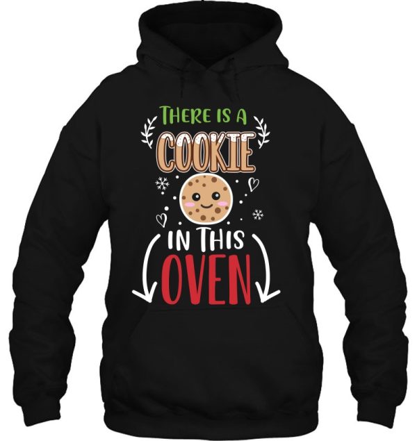 Funny Cookie Christmas Couple Pregnancy Announcement Hoodie