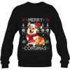 Funny Corgi Merry Corgmas Ugly Christmas Sweatshirt