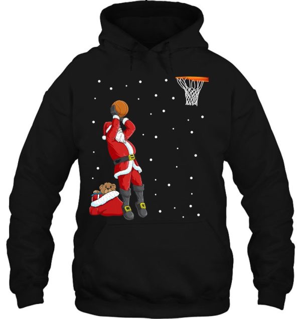 Funny Santa Claus Basketball Christmas Jumper Gift Hoodie