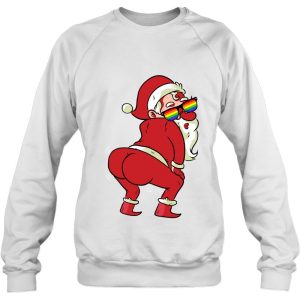 Gay Santa Claus Lgbtq Pride Rainbow Flag Christmas Gifts Sweatshirt