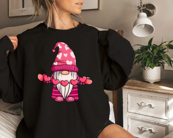 Gnome Love Saint Valentine Valentines Sweatshirt