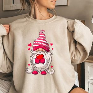Gnome Valentines Day Shirts Gift For Woman