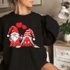 Gnomes Couple Holding Hearts Love Pattern Valentines Valentine Sweatshirt