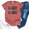 Gobble Thanksgiving Turkey Gift Shirt