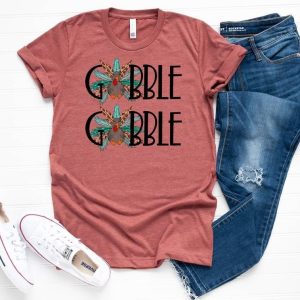Gobble Thanksgiving Turkey Gift Shirt