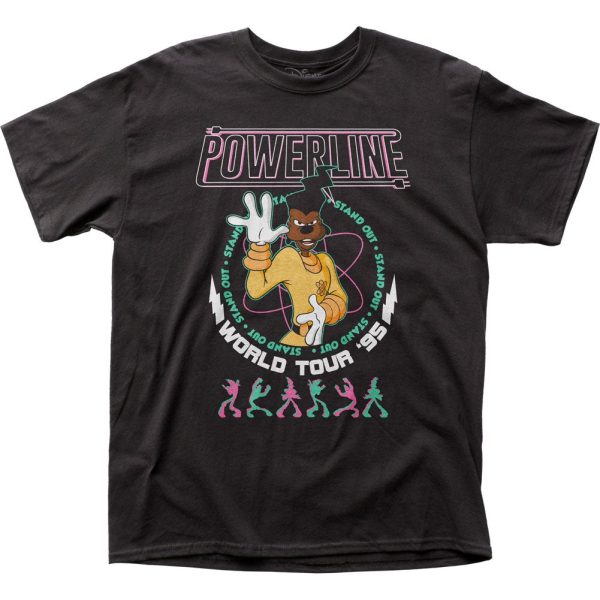 Goofy Movie Powerline Mens T Shirt Black