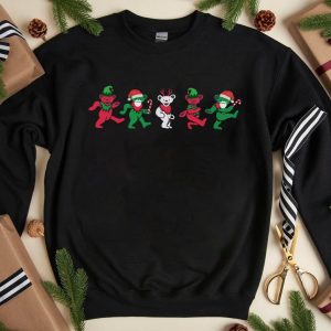Grateful Dead Bears Dancing Christmas Gift Sweatshirt