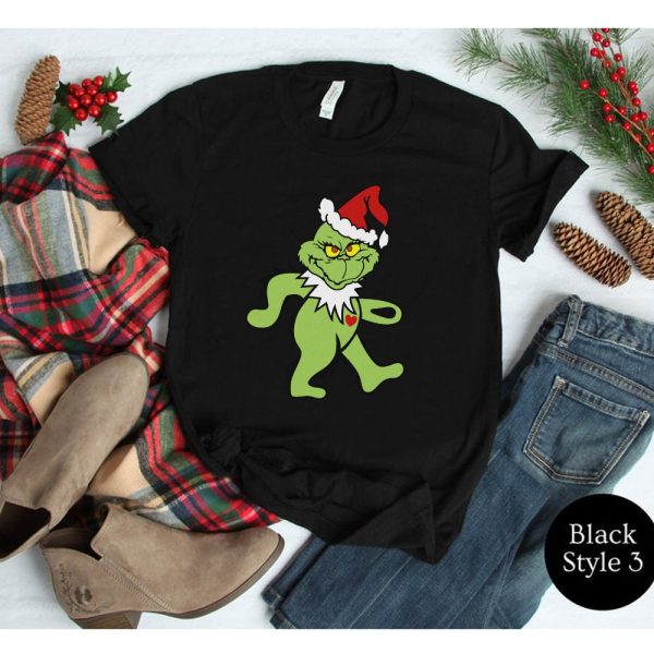 Grateful Dead Dancing Bear Grinch Christmas Shirt