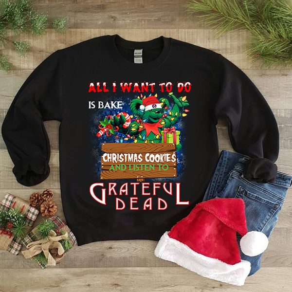 Grateful Dead Dancing Bears Christmas Sweatshirt