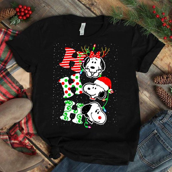 HO Snoopy Christmas Charlie Brown Shirt For Kids