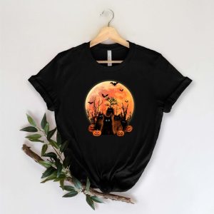 Halloween Black Cat Oversized Shirt Comfort Colors