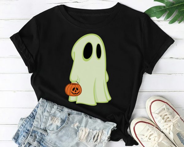 Halloween Funny Boo Pumpkin Shirt Plus Size