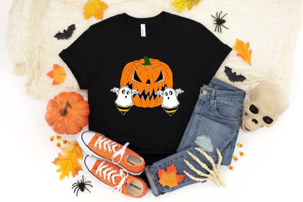 Halloween Hello Pumpkin Boo Boo Ghost T-Shirt