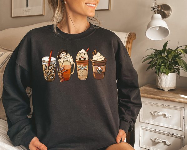 Halloween Horror Coffee Spooky Season Sweatshirt