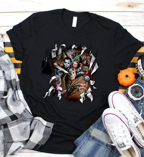 Halloween Horror Friends Characters Shirt