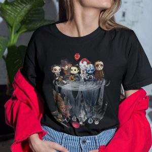 Halloween Horror Movie Characters Shadow Funny T-Shirt