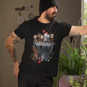 Halloween Horror Movie Characters Shadow Funny T Shirt 3