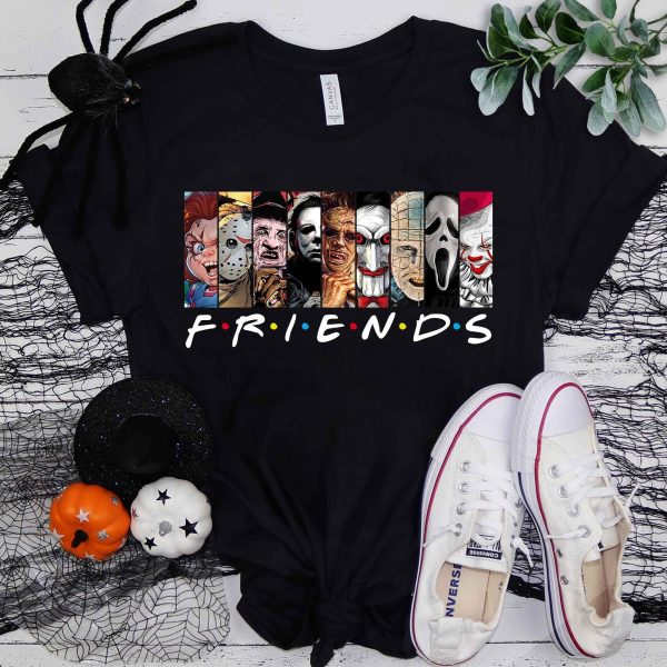 Halloween Horror Movie Killers Friends Characters Shirt