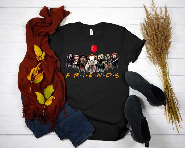 Halloween Horror Movie Killers Scary Friends T-Shirt