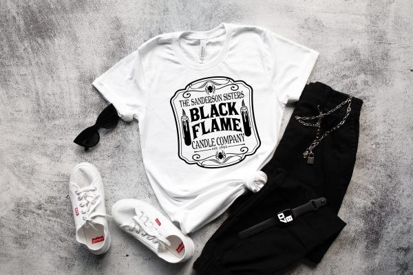 Halloween Sanderson Sisters Black Flame Candle Company Tee