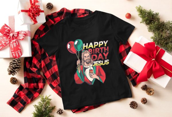 Happy Birthday Jesus Funny Christmas Gifts Shirt