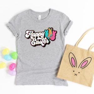 Happy Easter Leopard Bunny Shirt