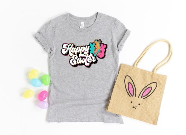 Happy Easter Leopard Bunny Shirt