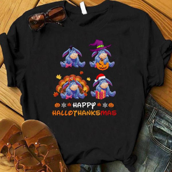 Happy Hallothanksmas Eeyore Disney Thanksgiving Shirt