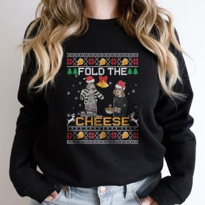 Happy Holidays With Fold The Cheese Moira Rose And David Sweatshirt