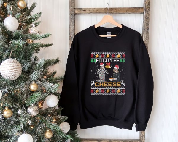 Happy Holidays With Fold The Cheese Moira Rose And David Sweatshirt