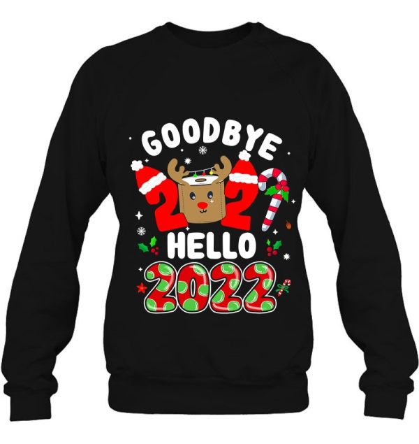 Happy New Year 2022 Year’s Eve Goodbye 2021 Pajama Family Sweatshirt