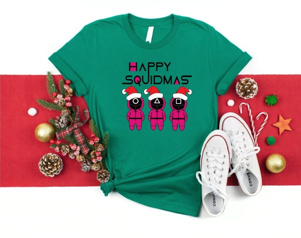 Happy Squidmas Christmas Squid Game KDrama Moivie Netflix Shirt