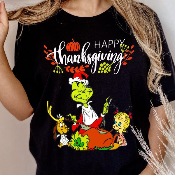 Happy Thanksgiving Santa Grinch T-Shirt