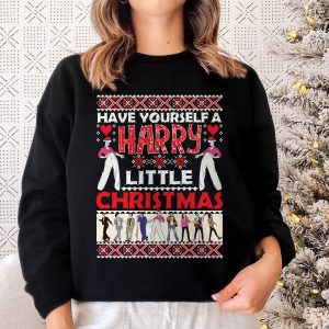 Harry Little Musician Christmas Fine Line Album Fans Sweatshirt
