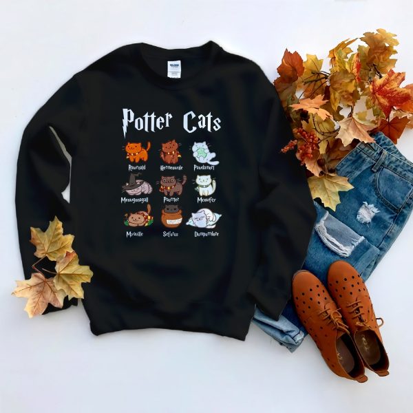 Harry Potter Cat Hogwarts Sweatshirt Gift For Christmas