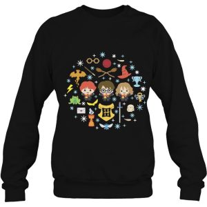 Harry Potter Christmas Group Shot Chibi Ugly Sweater Sweatshirt