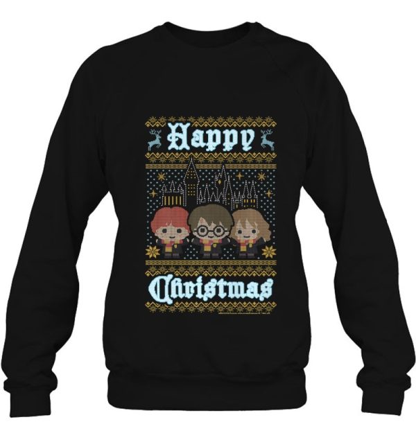 Harry Potter Happy Christmas Chibi Ugly Sweater Sweatshirt