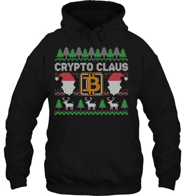 Ho Hodl Crypto Santa Claus Bitcoin Ugly Christmas Sweater Hoodie