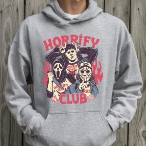 Horrify Club Hell Devil Fire Baseball Trendy Halloween 2022 Shirt