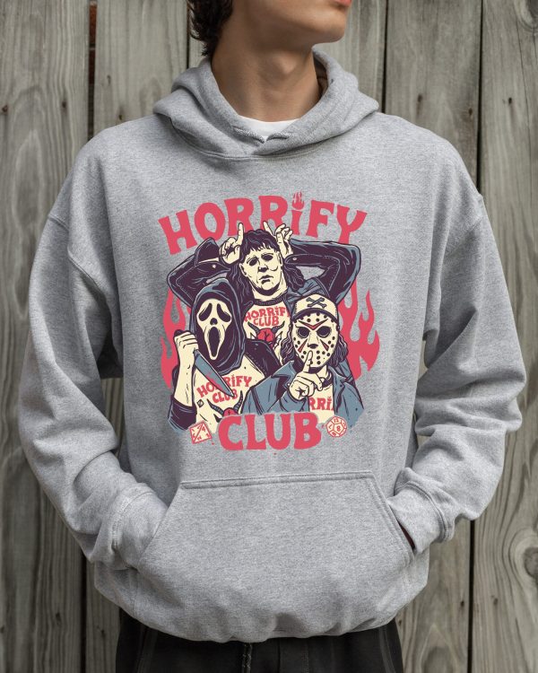 Horrify Club Hell Devil Fire Baseball Trendy Halloween 2022 Shirt