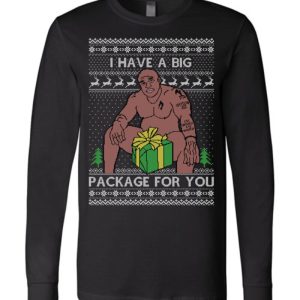 I Have A Big Package For You Barry Wood Ugly Christmas Sweatshirt