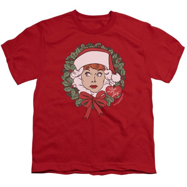 I Love Lucy Christmas Wreath T-Shirt