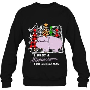 I Want A Hippopotamus For Christmas Funny Sweatshirt