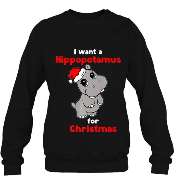 I Want A Hippopotamus For Christmas Gif Shirts