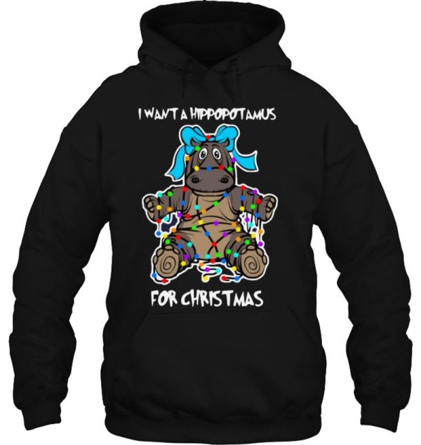 I Want A Hippopotamus For Christmas Hoodie Essential Classic