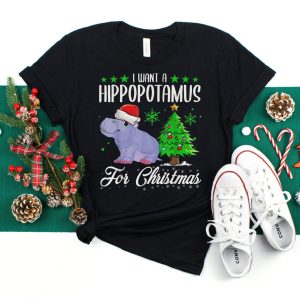 I Want A Hippopotamus For Christmas Unisex T Shirt