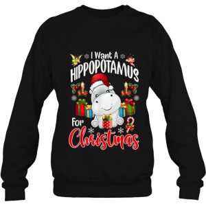 I Want A Hippopotamus For Christmas Xmas Hippo Kid Shirts