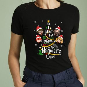 I Want For Christmas Is My Hogwarts Letter Harry Porter And Friends Tree Shirt