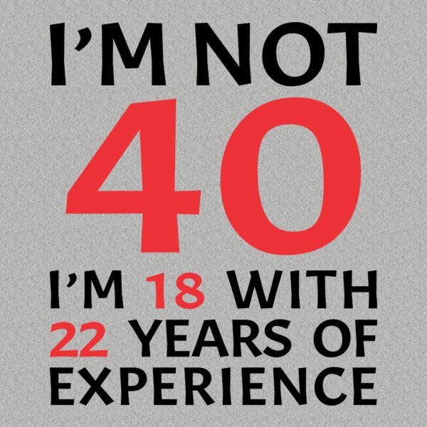 I am not 40 – T-shirt