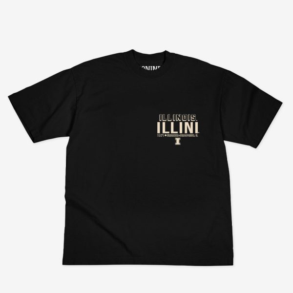 Illinois Monochromatic Logo Heavy T